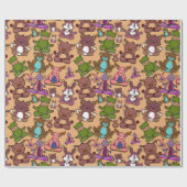 Yoga poses pattern | Yoga seamless pattern 50 Geschenkpapier (Flach)