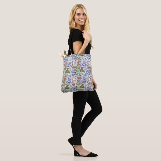 Yoga poses pattern | Yoga seamless pattern 60 Tasche (Am Model)