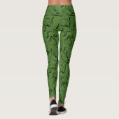 Yoga-Poses Yoga seamless pattern 10 Leggings (Rückseite)