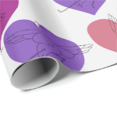 Yoga-Poses Yoga seamless pattern 1 Geschenkpapier (Rolleneckpunkt)
