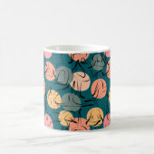 Yoga-Poses Yoga seamless pattern 23 Kaffeetasse (Mittel)