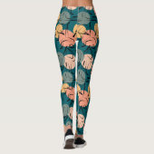 Yoga-Poses Yoga seamless pattern 23 Leggings (Rückseite)