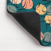 Yoga-Poses Yoga seamless pattern 23 Mousepad (Ecke)