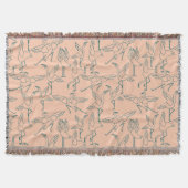 Yoga-Poses Yoga seamless pattern 29 Decke (Vorderseite)