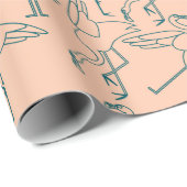 Yoga-Poses Yoga seamless pattern 29 Geschenkpapier (Rolleneckpunkt)