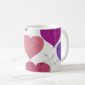 Yoga-Poses Yoga seamless pattern 2 Kaffeetasse (VorderseiteRechts)