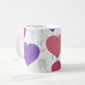 Yoga-Poses Yoga seamless pattern 2 Kaffeetasse (Vorderseite Links)