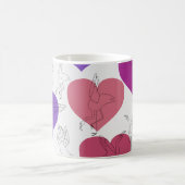 Yoga-Poses Yoga seamless pattern 2 Kaffeetasse (Mittel)