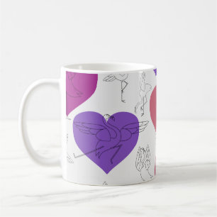 Yoga-Poses Yoga seamless pattern 2 Kaffeetasse