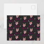 Yoga-Poses Yoga seamless pattern 32 Postkarte (Vorne/Hinten)
