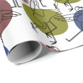 Yoga-Poses Yoga seamless pattern 34 Geschenkpapier (Rolleneckpunkt)