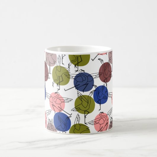 Yoga-Poses Yoga seamless pattern 34 Kaffeetasse (Mittel)