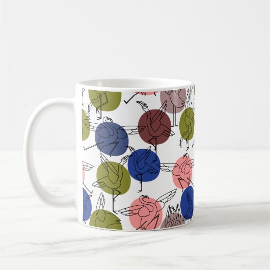 Yoga-Poses Yoga seamless pattern 34 Kaffeetasse (Links)