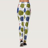 Yoga-Poses Yoga seamless pattern 34 Leggings (Rückseite)