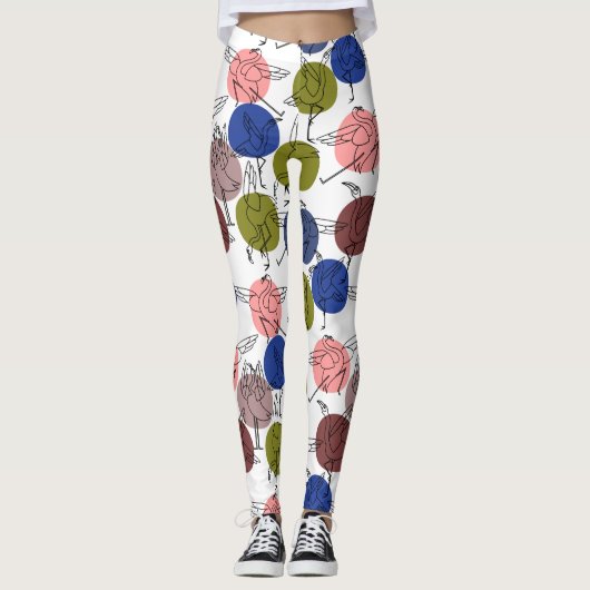 Yoga-Poses Yoga seamless pattern 34 Leggings (Vorderseite)