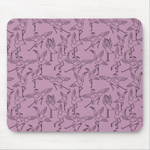 Yoga-Poses Yoga seamless pattern 36 Mousepad