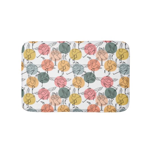 Yoga-Poses Yoga seamless pattern 37 Badematte (Vorderseite)