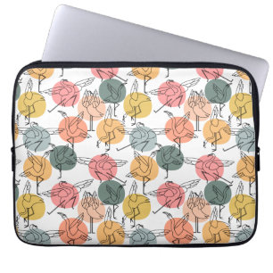Yoga-Poses Yoga seamless pattern 37 Laptopschutzhülle
