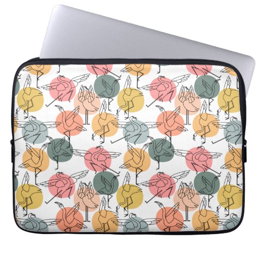 Yoga-Poses Yoga seamless pattern 37 Laptopschutzhülle (Vorderseite)