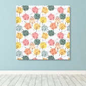 Yoga-Poses Yoga seamless pattern 37 Leinwanddruck (Insitu (Holzboden))