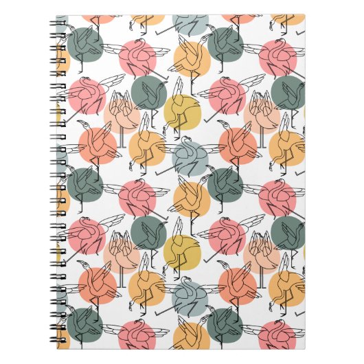 Yoga-Poses Yoga seamless pattern 37 Notizblock (Vorderseite)