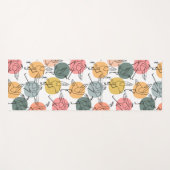 Yoga-Poses Yoga seamless pattern 37 Yogamatte (Vorderseite (Horizontal))