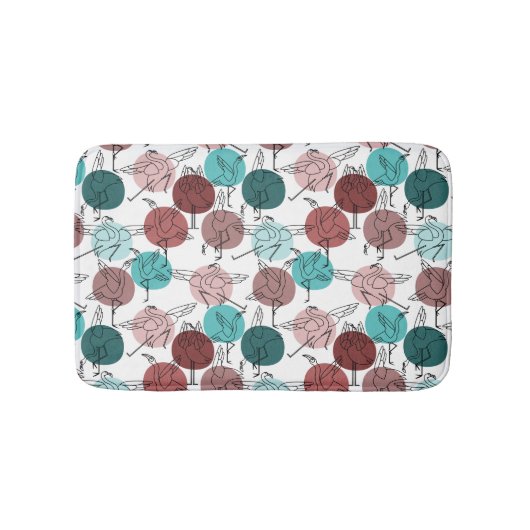 Yoga-Poses Yoga seamless pattern 41 Badematte (Vorderseite)