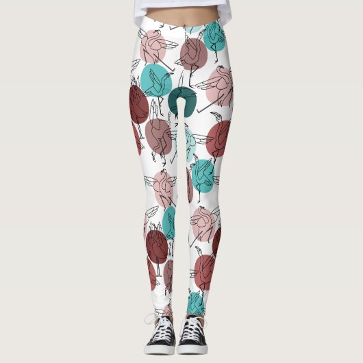 Yoga-Poses Yoga seamless pattern 41 Leggings (Vorderseite)