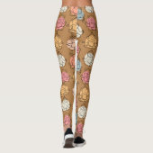 Yoga-Poses Yoga seamless pattern 43 Leggings (Rückseite)