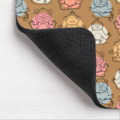 Yoga-Poses Yoga seamless pattern 43 Mousepad (Ecke)