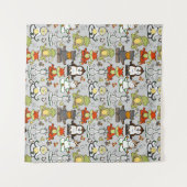 Yoga-Poses Yoga seamless pattern 44 Wandteppich (Vorderseite (Horizontal))