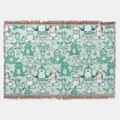 Yoga-Poses Yoga seamless pattern 47 Decke (Vorderseite)