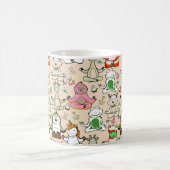 Yoga-Poses Yoga seamless pattern 52 Kaffeetasse (Mittel)