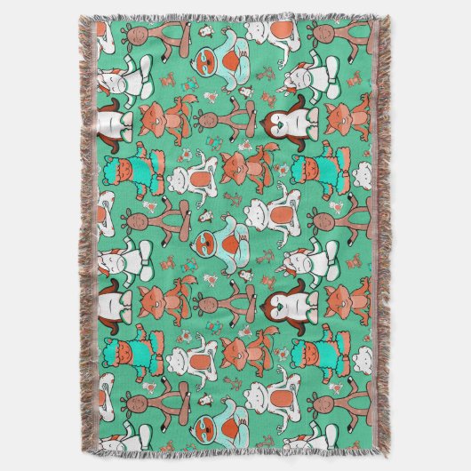 Yoga-Poses Yoga seamless pattern 53 Decke (Vorderseite Vertikal)