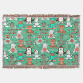 Yoga-Poses Yoga seamless pattern 53 Decke (Vorderseite)