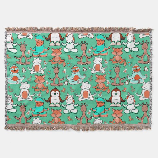 Yoga-Poses Yoga seamless pattern 53 Decke (Vorderseite)