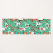 Yoga-Poses Yoga seamless pattern 53 Yogamatte (Vorderseite (Horizontal))