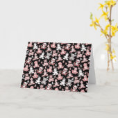 Yoga-Poses Yoga seamless pattern 55 Karte (Gelbe Blume)