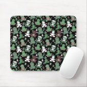 Yoga-Poses Yoga seamless pattern 56 Mousepad (Mit Mouse)