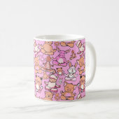 Yoga-Poses Yoga seamless pattern 59 Kaffeetasse (VorderseiteRechts)