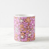 Yoga-Poses Yoga seamless pattern 59 Kaffeetasse (Mittel)