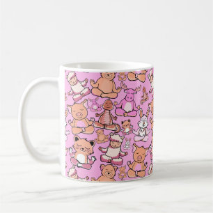 Yoga-Poses Yoga seamless pattern 59 Kaffeetasse
