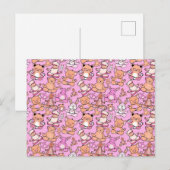 Yoga-Poses Yoga seamless pattern 59 Postkarte (Vorne/Hinten)