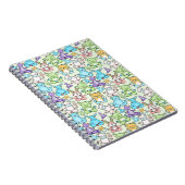 Yoga-Poses Yoga seamless pattern 63 Notizblock (Rechte Seite)