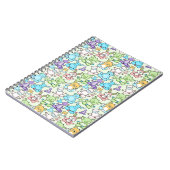 Yoga-Poses Yoga seamless pattern 63 Notizblock (Linke Seite)