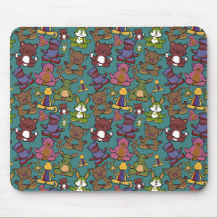 Yoga-Poses Yoga seamless pattern 65 Mousepad