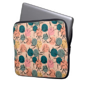 Yoga-Poses Yoga seamless pattern 6 Laptopschutzhülle (Vorderseite Links)