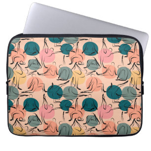Yoga-Poses Yoga seamless pattern 6 Laptopschutzhülle