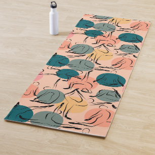 Yoga-Poses Yoga seamless pattern 6 Yogamatte