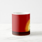 Yoga Posing Silhouette Sonnenaufgang Tee oder Kaff Kaffeetasse (Mittel)